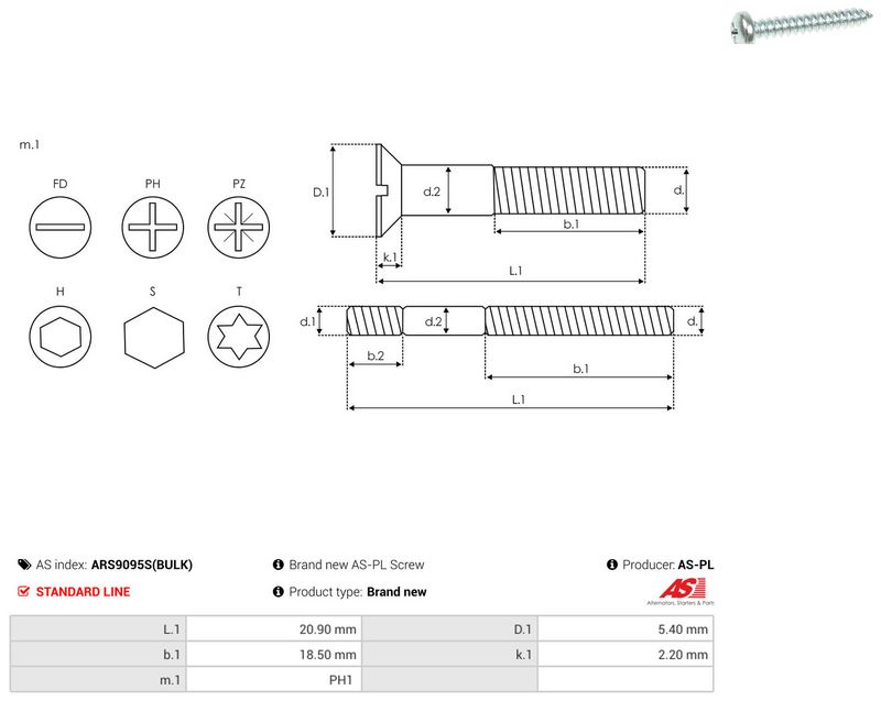 AS-PL ARS9095S(BULK) Repair Set, alternator