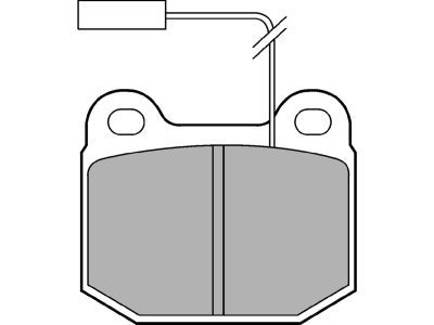 DELPHI LP712 Brake Pad Set, disc brake