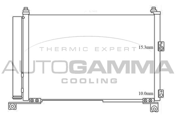 AUTOGAMMA kondenzátor, klíma 105616