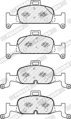 FERODO Plaquettes de frein à disque FDB4616