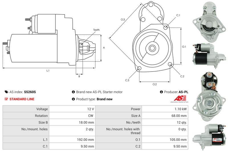 AS-PL S5260S Starter