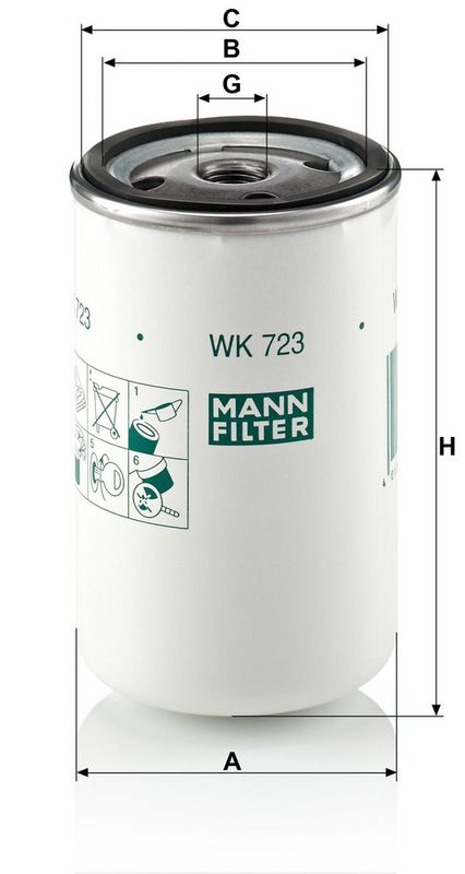 Kütusefilter, MANN-FILTER WK 723