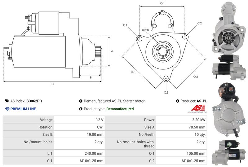 AS-PL S3062PR Starter