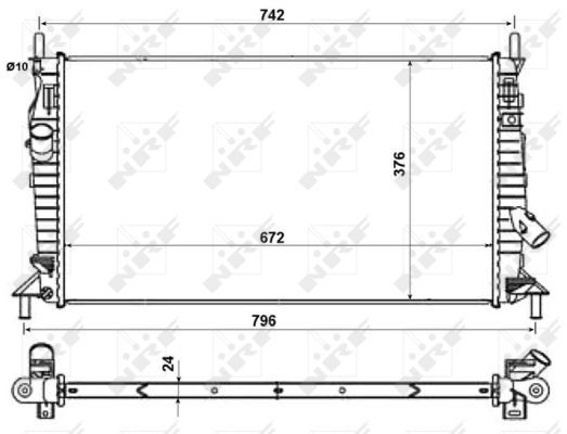 NRF 55327 Radiator, engine cooling