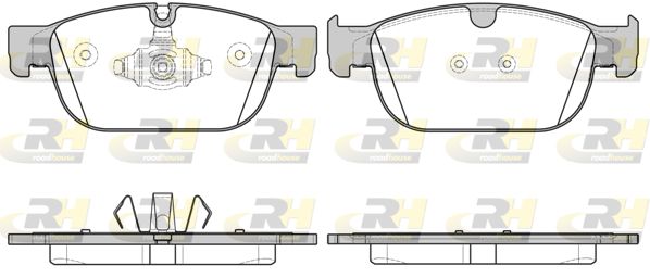 Комплект гальмівних накладок, дискове гальмо, Roadhouse 21696.00