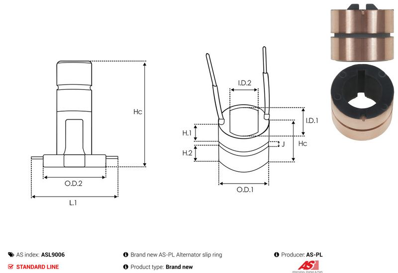 Rõngas, generaator, AS-PL ASL9006