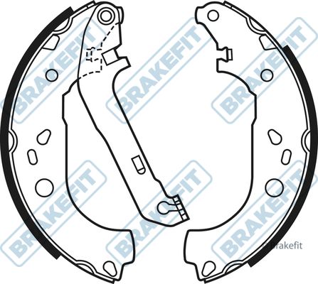 APEC Brake Shoe Set BSH1044