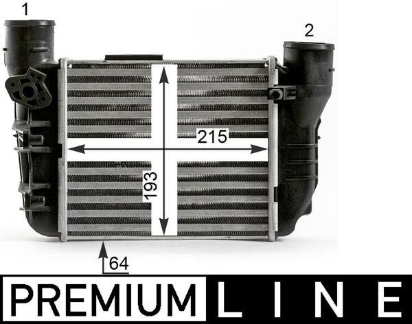 MAHLE Intercooler, inlaatluchtkoeler CI 431 000P