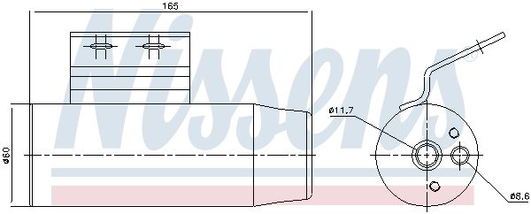 NISSENS 95124 Dryer, air conditioning