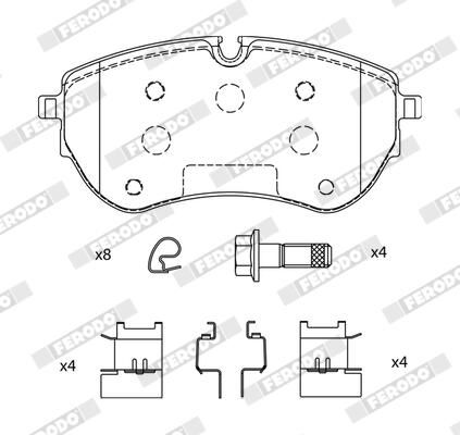 FERODO FDB5279 Brake Pad Set, disc brake