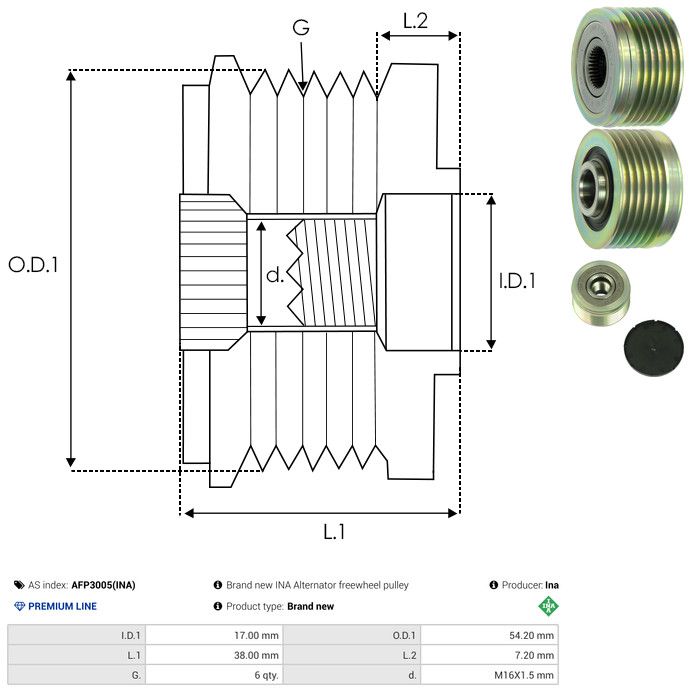 Generaatori vabakäik, AS-PL AFP3005(INA)