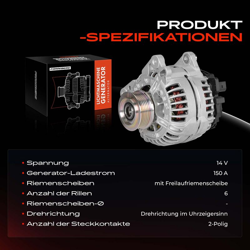 Frankberg 5481FB0061525 Alternator