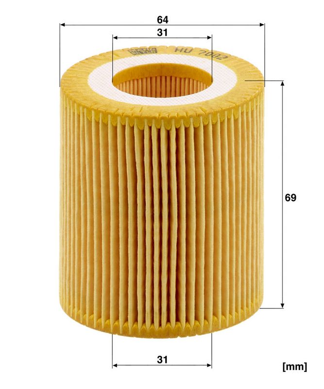 Õlifilter, MANN-FILTER HU 7002 z