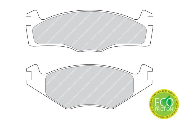 FERODO FDB392 Brake Pad Set, disc brake