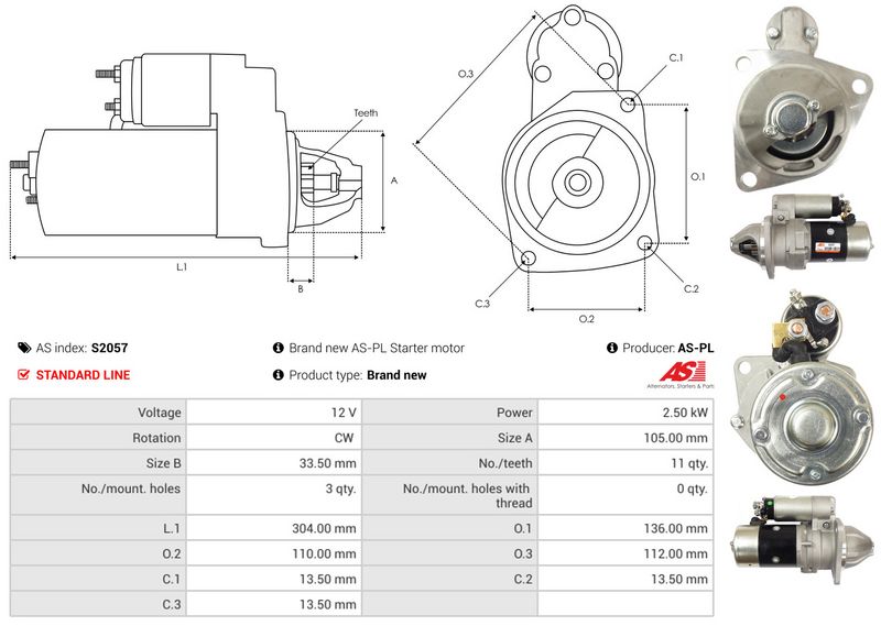 AS-PL S2057 Starter