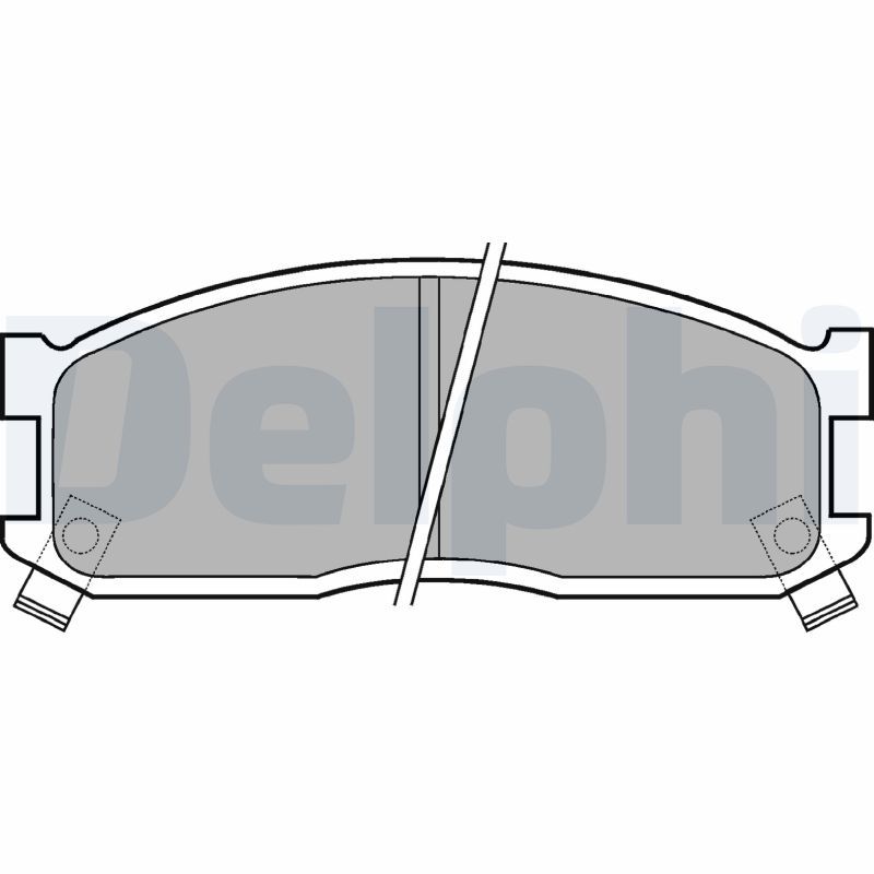 Комплект гальмівних накладок, дискове гальмо, Delphi LP530