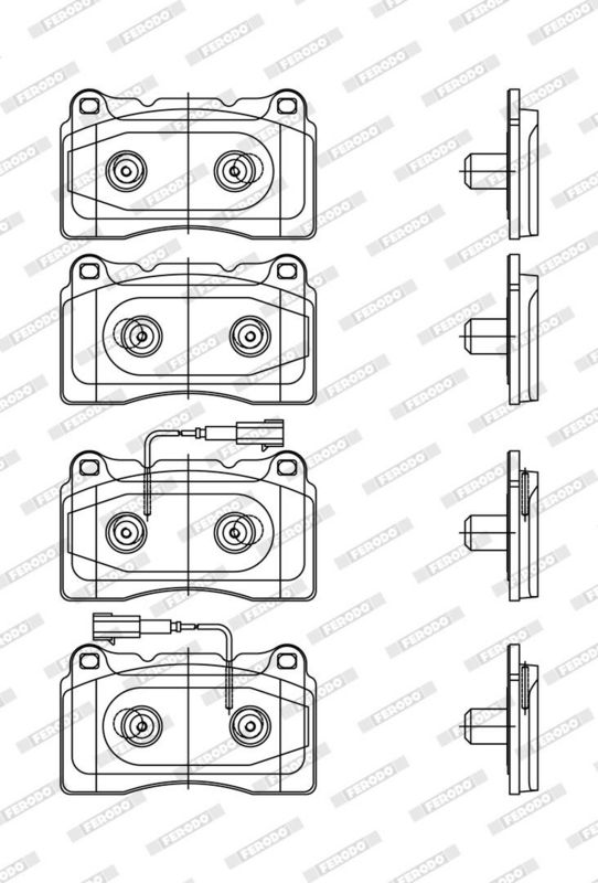 Remblokken set Voor , past: ALFA ROMEO GIULIETTA 1.4-2.0D 04.10-12.20