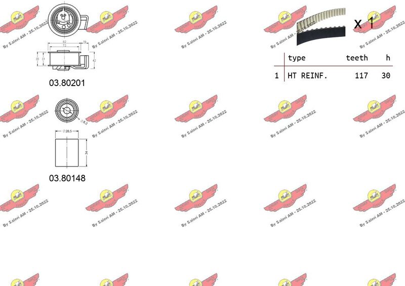 AUTOKIT 04.5321 Timing Belt Kit