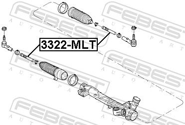 FEBEST 3322-MLT Inner Tie Rod