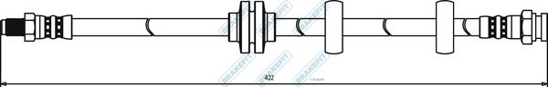 APEC Brake Hose BHO4060