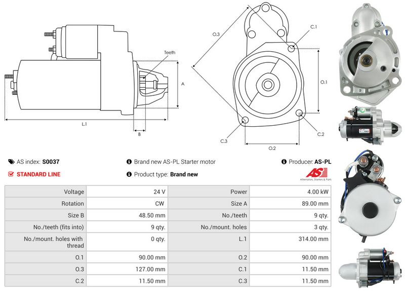 AS-PL S0037 Starter