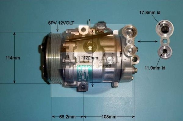 Auto Air Gloucester 14-1469 Compressor, air conditioning