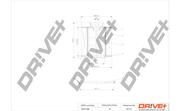 Оливний фільтр, Dr!Ve+ DP1110.11.0091