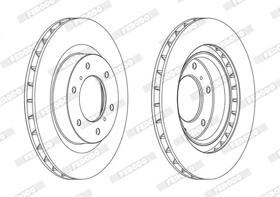 Гальмівний диск, Ferodo DDF1757C