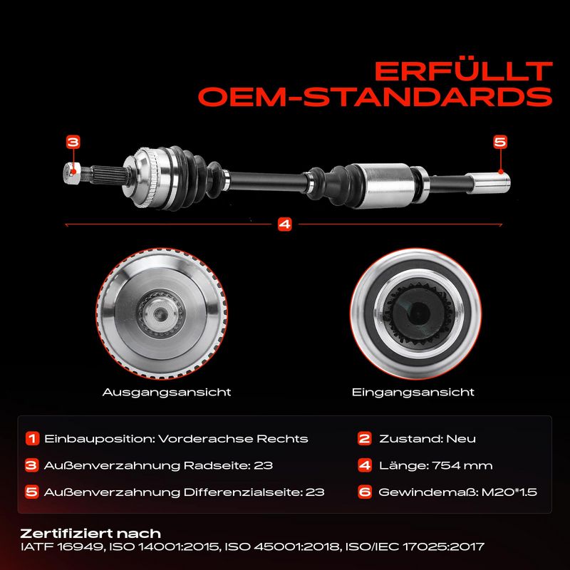 Frankberg 5481FB0010155 Drive Shaft