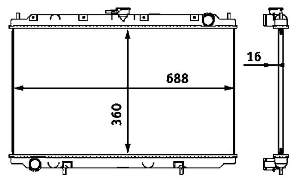 MAHLE Radiateur CR 545 000S