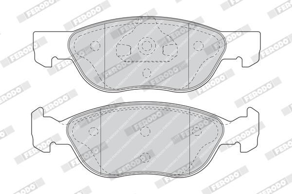 FERODO Plaquettes de frein à disque FDB1651