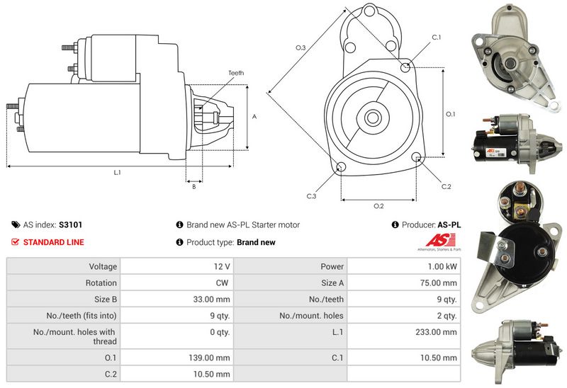 AS-PL S3101 Starter