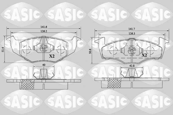 SASIC fékbetétkészlet, tárcsafék 6216145