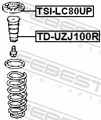 FEBEST TSI-LC80UP Spring Seat