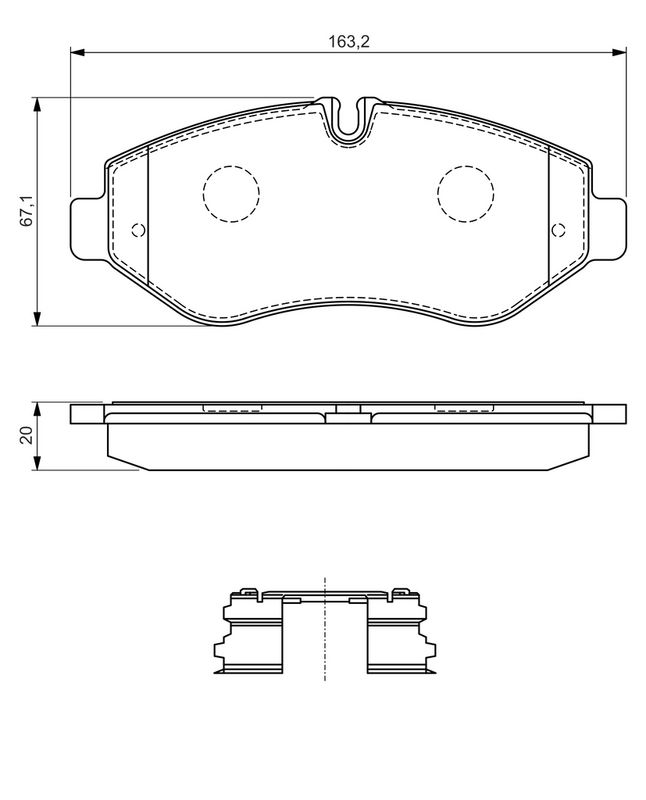 BOSCH 0986494582 Brake Pad Set, disc brake