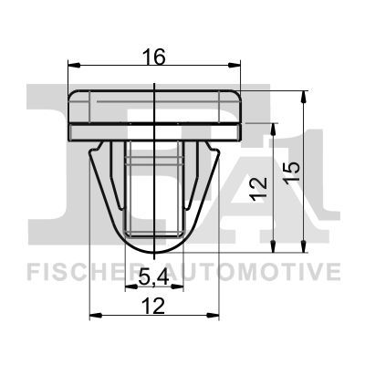 FA1 89-40018.5 Clip, trim/protection strip