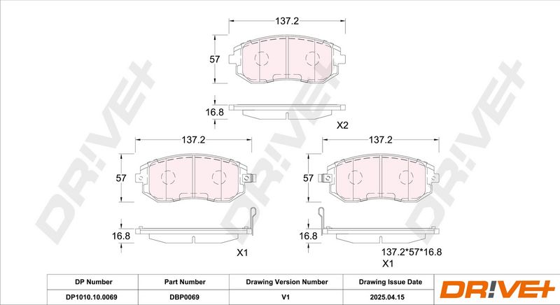 Juego de pastillas de freno