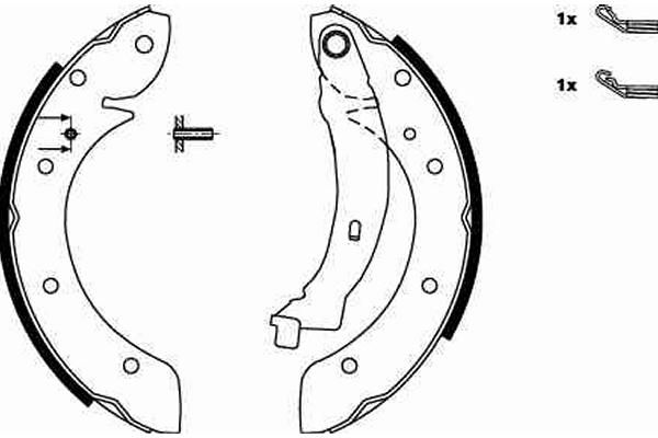 TRW GS8620 Brake Shoe Set