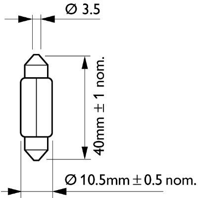 PHILIPS 12866B2 Bulb, interior light