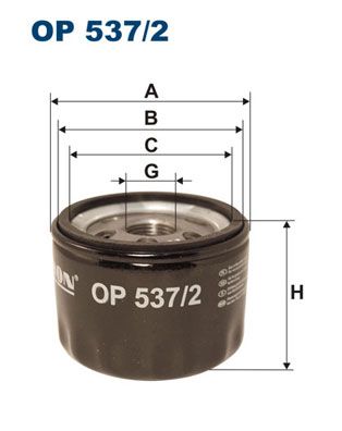 FILTRON olajszűrő OP 537/2