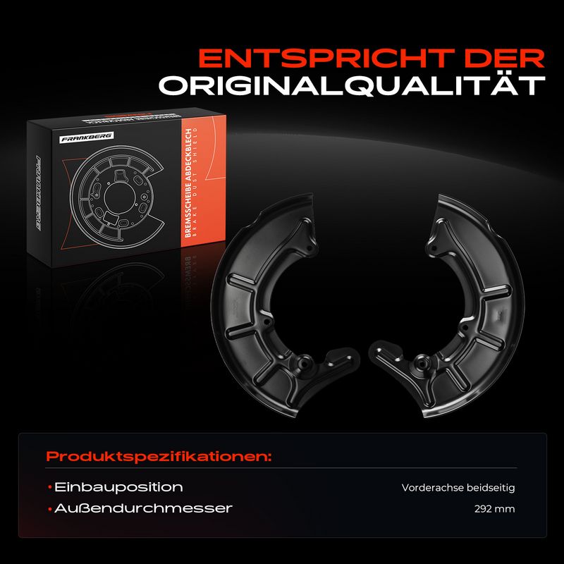 Frankberg 5481FB0032629 Splash Guard, brake disc