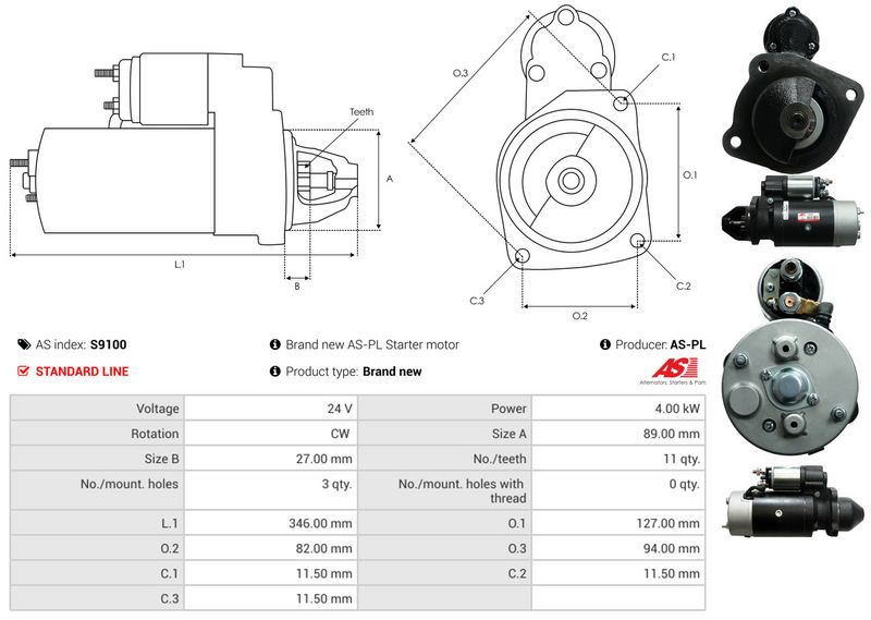AS-PL S9100 Starter