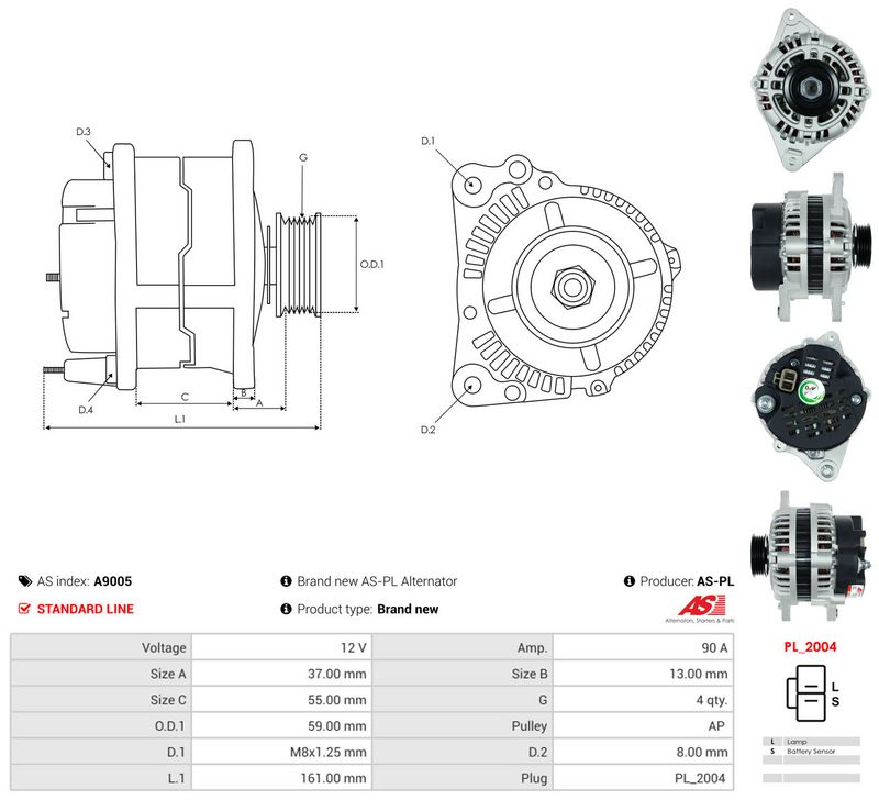 Generaator, AS-PL A9005