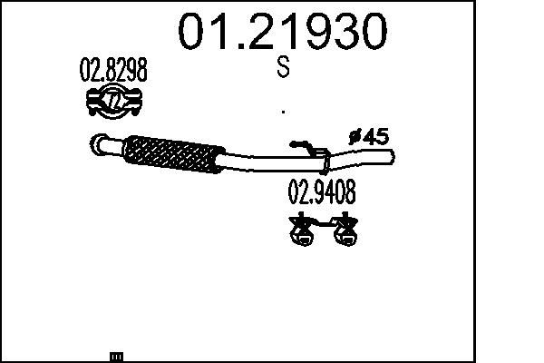 Вихлопна труба, Mts 0121930