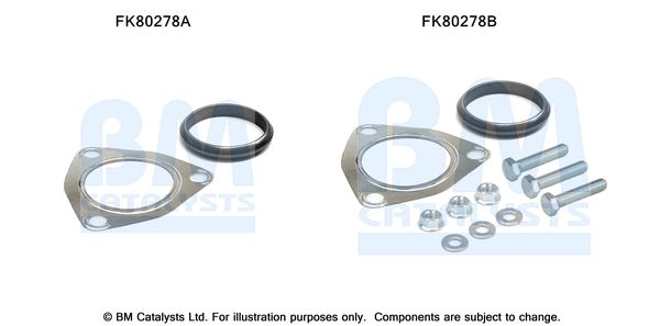 BM CATALYSTS szerelőkészlet, katalizátor FK80278