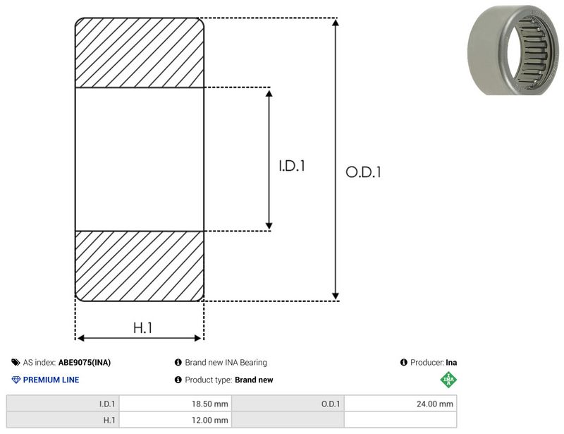AS-PL ABE9075(INA) Bearing