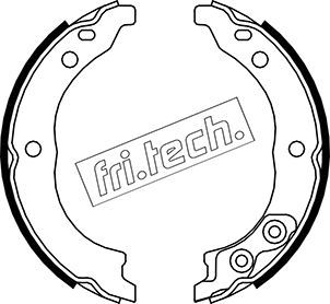 fri.tech. fékpofakészlet, rögzítőfék 1034.113K