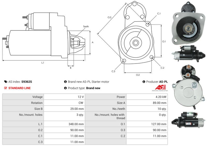 AS-PL S9362S Starter