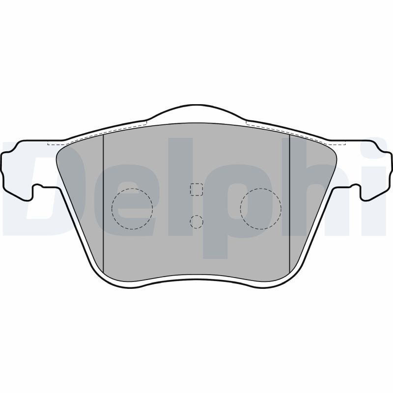 Комплект гальмівних накладок, дискове гальмо, Delphi LP1787
