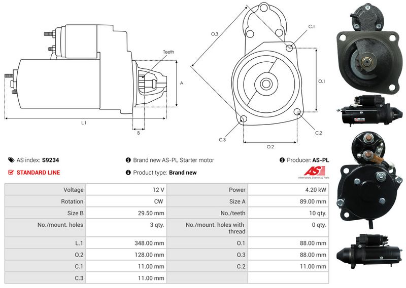 AS-PL S9234 Starter